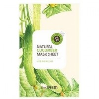 The Saem Natural Cucumber Mask Sheet Маска тканевая для лица с экстрактом огурца