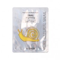 The Saem Pure Natural Mask Sheet [Snail Brightening] Маска тканевая улиточная (сияние)